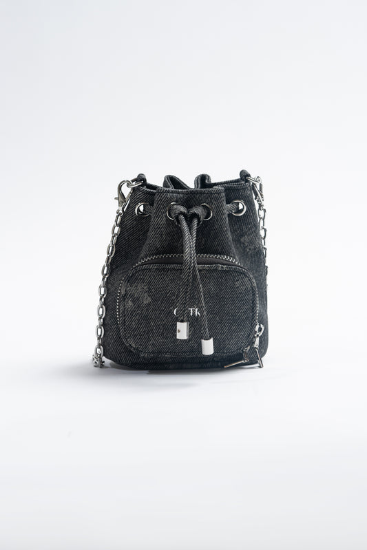 Black Bucket Bag