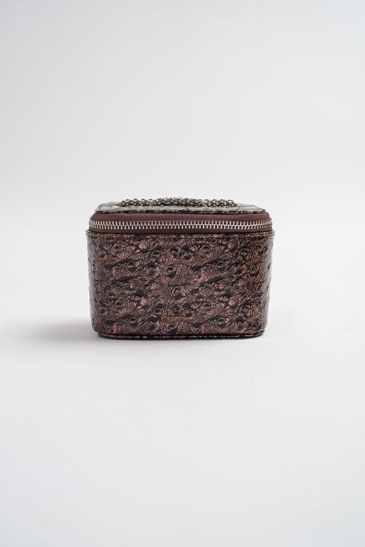 Metallic Brown Ostr Bag